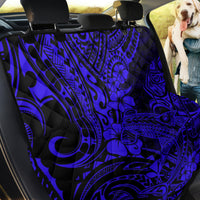 Hawaii Shark Back Car Seat Cover Polynesian Pattern Navy Blue Version - Wonder Print Shop