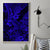 Hawaii Shark Canvas Wall Art Polynesian Pattern Navy Blue Version - Wonder Print Shop