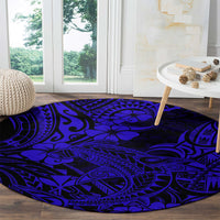 hawaii-shark-round-carpet-polynesian-pattern-navy-blue-version