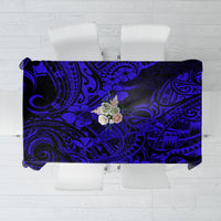 Hawaii Shark Tablecloth Polynesian Pattern Navy Blue Version - Wonder Print Shop