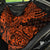 Hawaii Shark Back Car Seat Cover Polynesian Pattern Orange Version - Wonder Print Shop