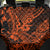 Hawaii Shark Back Car Seat Cover Polynesian Pattern Orange Version - Wonder Print Shop