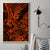 Hawaii Shark Canvas Wall Art Polynesian Pattern Orange Version - Wonder Print Shop