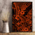 Hawaii Shark Canvas Wall Art Polynesian Pattern Orange Version - Wonder Print Shop