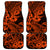 Hawaii Shark Car Mats Polynesian Pattern Orange Version - Wonder Print Shop