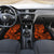 Hawaii Shark Car Mats Polynesian Pattern Orange Version - Wonder Print Shop
