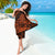 Hawaii Shark Sarong Polynesian Pattern Orange Version - Wonder Print Shop