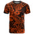 Hawaii Shark T Shirt Polynesian Pattern Orange Version - Wonder Print Shop
