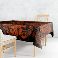 Hawaii Shark Tablecloth Polynesian Pattern Orange Version - Wonder Print Shop