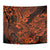 Hawaii Shark Tapestry Polynesian Pattern Orange Version - Wonder Print Shop