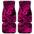 Hawaii Shark Car Mats Polynesian Pattern Pink Version - Wonder Print Shop