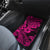 Hawaii Shark Car Mats Polynesian Pattern Pink Version - Wonder Print Shop