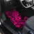 Hawaii Shark Car Mats Polynesian Pattern Pink Version - Wonder Print Shop