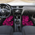Hawaii Shark Car Mats Polynesian Pattern Pink Version - Wonder Print Shop