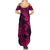 Hawaii Shark Summer Maxi Dress Polynesian Pattern Pink Version - Wonder Print Shop