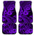 Hawaii Shark Car Mats Polynesian Pattern Purple Version - Wonder Print Shop