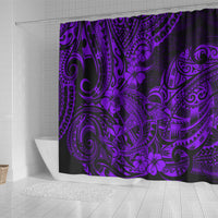 hawaii-shark-shower-curtain-polynesian-pattern-purple-version
