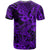 Hawaii Shark T Shirt Polynesian Pattern Purple Version - Wonder Print Shop