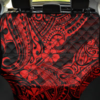 Hawaii Shark Back Car Seat Cover Polynesian Pattern Red Version - Wonder Print Shop