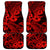 Hawaii Shark Car Mats Polynesian Pattern Red Version - Wonder Print Shop