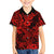 Hawaii Shark Kid Hawaiian Shirt Polynesian Pattern Red Version - Wonder Print Shop