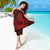 Hawaii Shark Sarong Polynesian Pattern Red Version - Wonder Print Shop