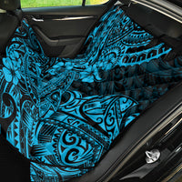 Hawaii Shark Back Car Seat Cover Polynesian Pattern Sky Blue Version - Wonder Print Shop