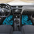 Hawaii Shark Car Mats Polynesian Pattern Sky Blue Version - Wonder Print Shop