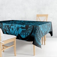 Hawaii Shark Tablecloth Polynesian Pattern Sky Blue Version - Wonder Print Shop