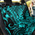 Hawaii Shark Back Car Seat Cover Polynesian Pattern Turquoise Version - Wonder Print Shop