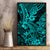 Hawaii Shark Canvas Wall Art Polynesian Pattern Turquoise Version - Wonder Print Shop