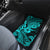 Hawaii Shark Car Mats Polynesian Pattern Turquoise Version - Wonder Print Shop