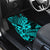 Hawaii Shark Car Mats Polynesian Pattern Turquoise Version - Wonder Print Shop
