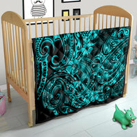 Hawaii Shark Quilt Polynesian Pattern Turquoise Version - Wonder Print Shop