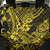 Hawaii Shark Back Car Seat Cover Polynesian Pattern Yellow Version - Wonder Print Shop