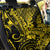 Hawaii Shark Back Car Seat Cover Polynesian Pattern Yellow Version - Wonder Print Shop