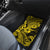 Hawaii Shark Car Mats Polynesian Pattern Yellow Version - Wonder Print Shop