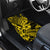 Hawaii Shark Car Mats Polynesian Pattern Yellow Version - Wonder Print Shop