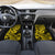 Hawaii Shark Car Mats Polynesian Pattern Yellow Version - Wonder Print Shop