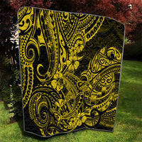 Hawaii Shark Quilt Polynesian Pattern Yellow Version - Wonder Print Shop