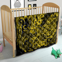 Hawaii Shark Quilt Polynesian Pattern Yellow Version - Wonder Print Shop