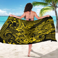 Hawaii Shark Sarong Polynesian Pattern Yellow Version - Wonder Print Shop