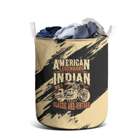 American Legendary Motorcycles Indian Chief 1947 Laundry Basket Classic and Vintage - Wonder Print Shop