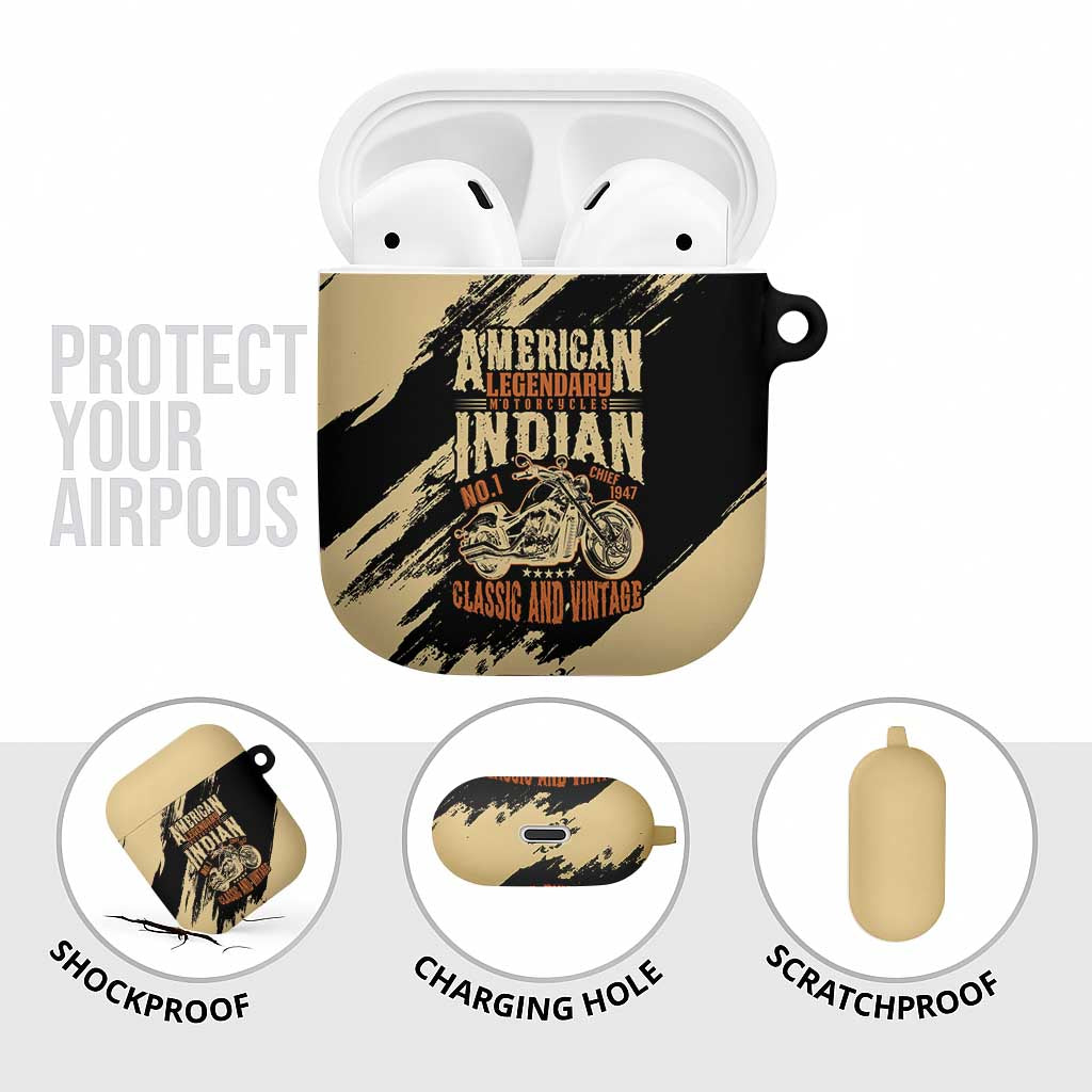 American Legendary Motorcycles Indian Chief 1947 AirPods Case Classic and Vintage - Wonder Print Shop