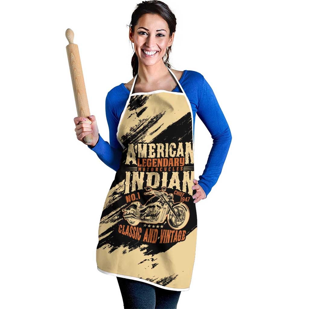 American Legendary Motorcycles Indian Chief 1947 Apron Classic and Vintage - Wonder Print Shop