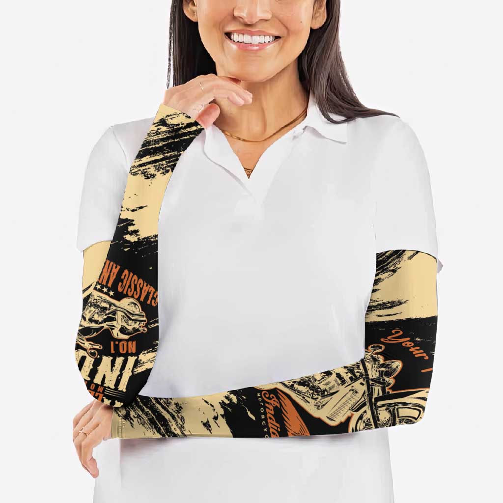 Personalized American Legendary Motorcycles Indian Chief 1947 Arm Sleeves Classic and Vintage - Wonder Print Shop