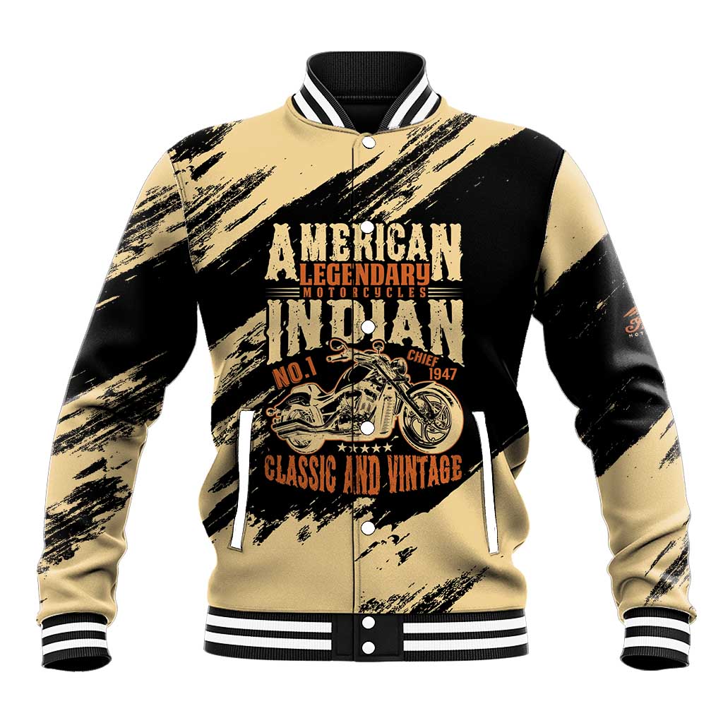 Personalized American Legendary Motorcycles Indian Chief 1947 Baseball Jacket Classic and Vintage - Wonder Print Shop
