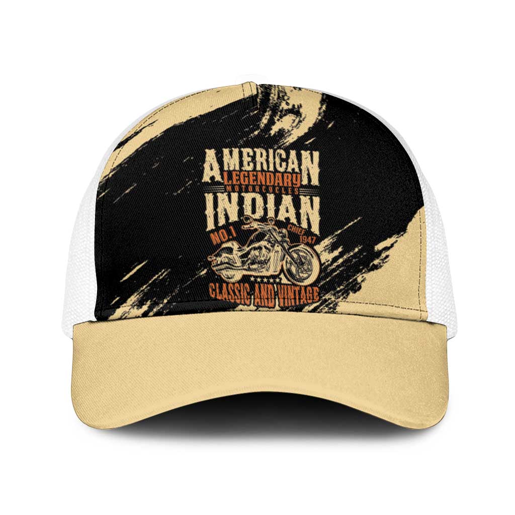 American Legendary Motorcycles Indian Chief 1947 Baseball Net Cap Classic and Vintage - Wonder Print Shop
