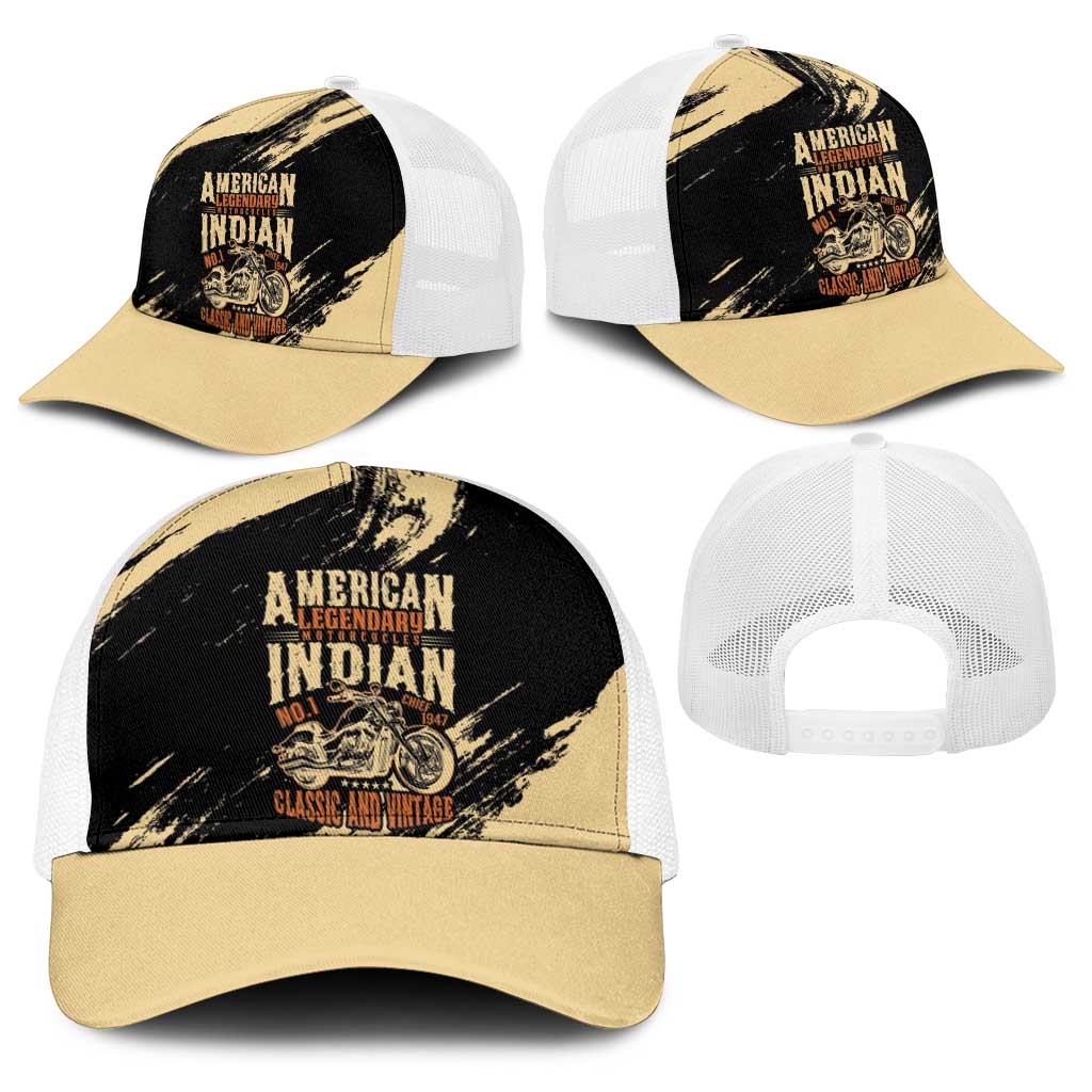 American Legendary Motorcycles Indian Chief 1947 Baseball Net Cap Classic and Vintage - Wonder Print Shop