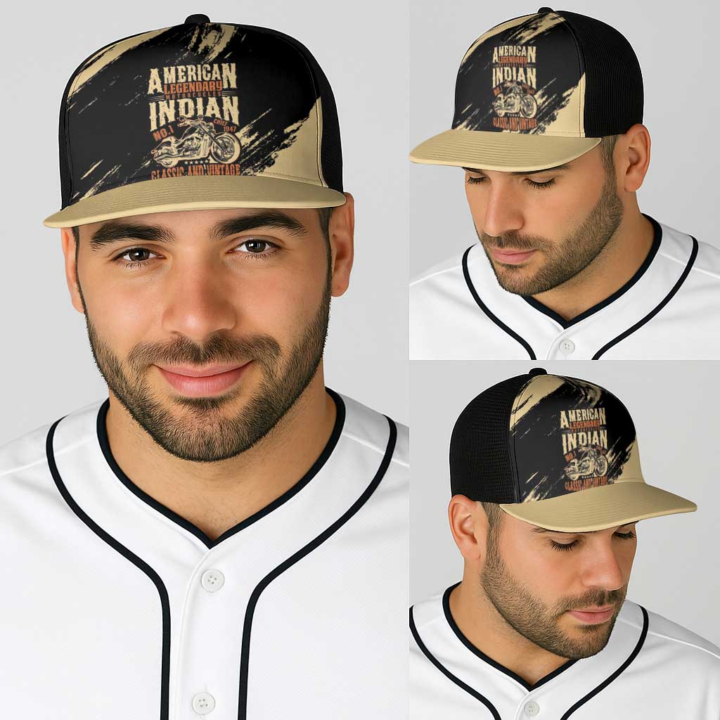 American Legendary Motorcycles Indian Chief 1947 Baseball Net Cap Classic and Vintage - Wonder Print Shop